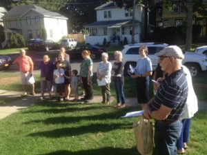 Habitat house blessing at 69 Cottage St., looking across the street to 64 Cottage St. (the other house blessed at the same ceremony). Congratulations Elizabeth Smith and Kimberly Cespedes, our 2 new homeowners!!!