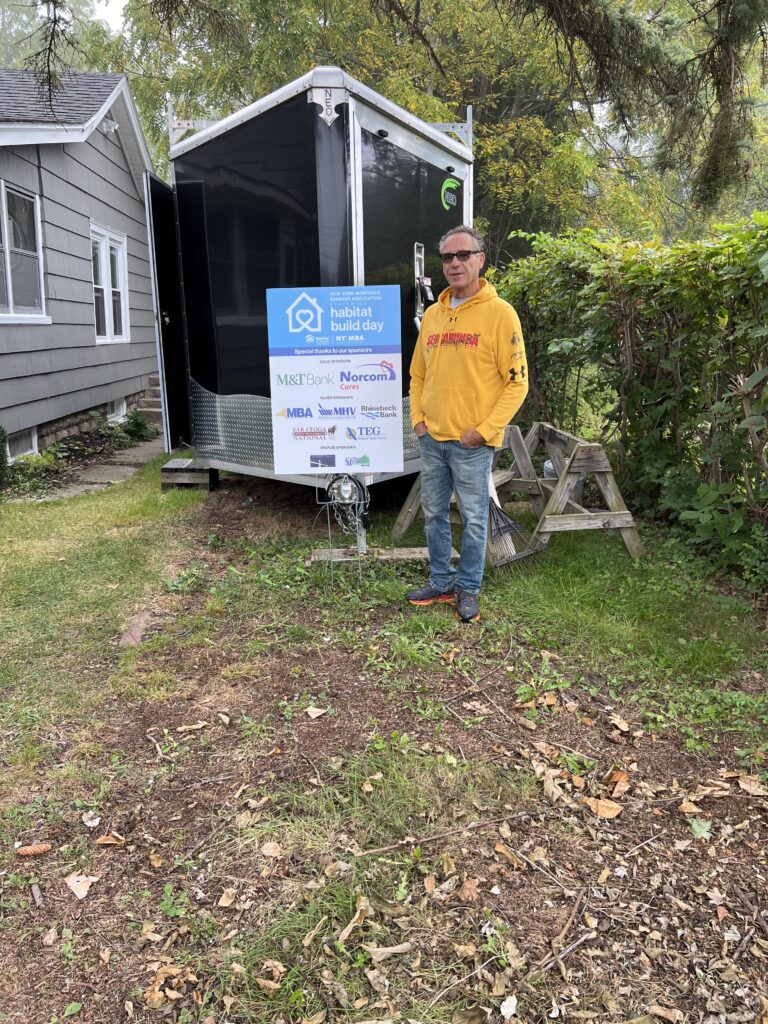 Cayuga County Habitat for Humanity celebratesJimmy Carter’s Birthday. We hosted a volunteer event sponsored by the New York Mortgage Bankers Association. We even had a cake and donated cake too.